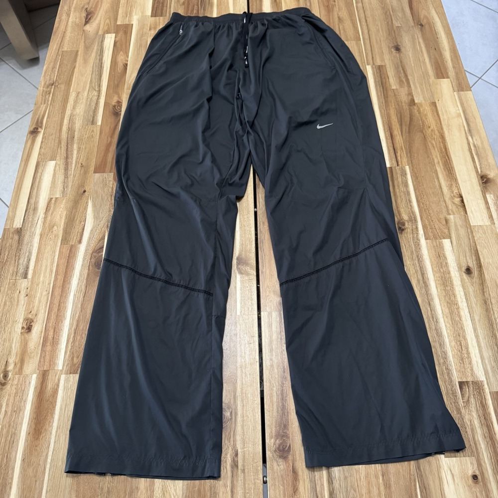 Nike Running Pants Mens XL Gray Lightweight Track Ankle Zipper 428620-061